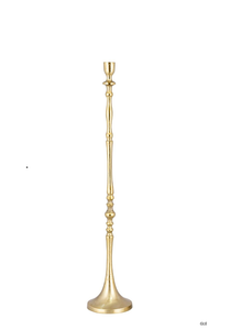 Aluminum casted <b>candle</b> holders <b>taper</b> holder in cast aluminum & cast Iron gold <b>taper</b> <b>candle</b> holders for home & dinning festive - Product Image 2