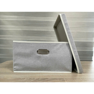 Caja de Almacenamiento Plegable de Tela Azul MA49L, 45x35x24cm, 1.3kg, para Ropa, Juguetes y Accesorios, Organización en Armarios y Espacios de Vida - Product Image 3