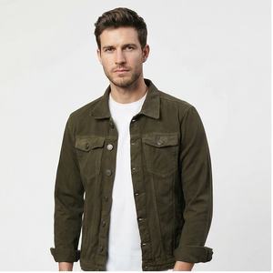 Chaqueta vaquera de diseño premium para hombre, abotonada de alta calidad para invierno, precio al por mayor personalizado - Product Image 1