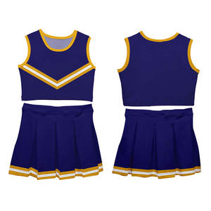 Conjuntos de Uniformes de Porristas para Niñas, Color y Logotipo Personalizados, Poliéster Sublimado Elástico, Impresión por Transferencia de Calor, Uniforme Escolar o de Club - Product Image 5