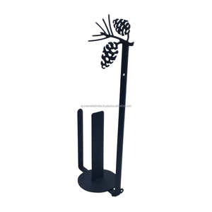 Distributeur de rouleaux de papier de soie en fer forgé en forme de coeur support mural élégant pour accessoire de décoration de salle de bain - Product Image 4