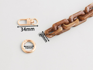 Resin Chain Necklace Fashion Jewelry for Women Trend Inspired Statement Accessories Tradebyd - Product Image 3