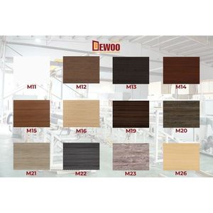 Puertas Interiores de WPC con Acabado de Madera Moderna Dewoo, Diseño Impermeable de PVC para Apartamentos, Hoteles y Villas - Product Image 3