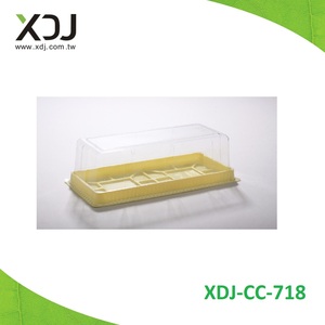 XDJ Rectangular <b>Plastic</b> Cake <b>Container</b> With Clear Lid XDJ-CC-718 - Product Image 1