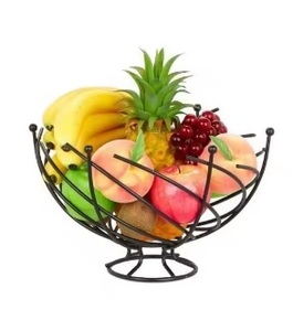 Eco Friendly Gold <b>Wired</b> Metal Vegetable Storage Fruit <b>Basket</b> Tabletop kitchen Storage <b>Basket</b> Unique Style Metal Fruit <b>Basket</b> - Product Image 2