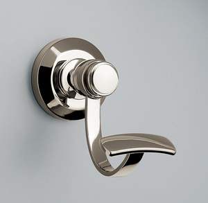 Crochet mural en laiton naturel poli, sans rouille, pour salle de bain et cuisine - Product Image 4