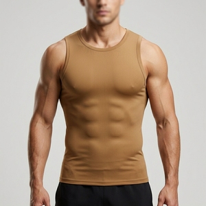 <b>Men</b> Quick Dry Plain Bodybuilding Custom GYM Wear Fitness Muscle Vest <b>Singlet</b> Blank Stringer Sports Tank Top Wholesale Price - Product Image 5