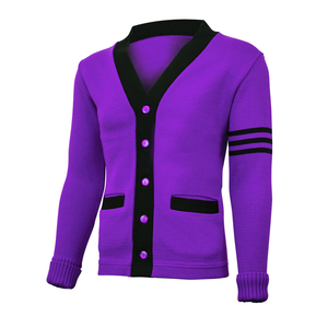 Cardigan en tricot d'hiver personnalisé en nylon/acrylique, respirant, léger, anti-plis, avec fermeture boutonnée, prix bas - Product Image 6