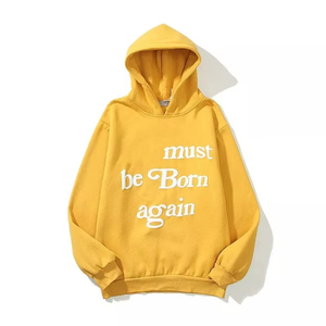 Letter Print Plus Velvet Sweatshirt Men Harajuku Fleece Hoodie <b>Hip</b> Hop Stranger Things Hooded Hoodies - Product Image 6