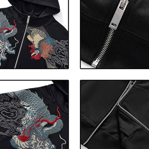 Sweat à capuche brodé pour homme, best-seller, logo personnalisé, 100% coton molletonné, coupe oversize, poche latérale, séchage rapide, imperméable, respirant - Product Image 5