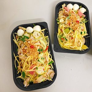 Wholesale Custom High-end Factory 2-4 Compartments Disposable Plastic Food Container with Lid Black Color <b>Clear</b> Lid Hot sale - Product Image 6