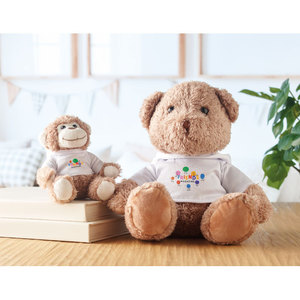 Bambola di peluche personalizzata che indossa giocattoli promozionali felpa Lenny - Product Image 4