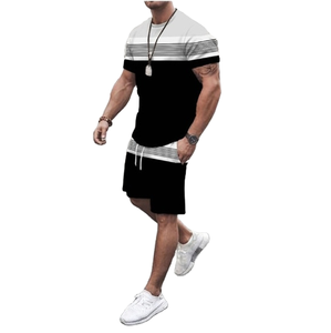 Custom Black T Shirt Shorts <b>Set</b> Soft Cotton Unisex Summer Outfit OEM Private Label Casual Streetwear Printing Ready <b>Set</b> - Product Image 4