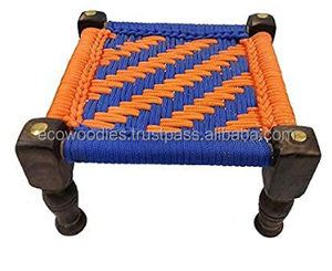 Eco-Friendly Farmhouse Style Low Price <b>Wooden</b> <b>Stool</b> Ottoman Modern Handmade Outdoor Foot <b>Stool</b> for Living Rooms - Product Image 3