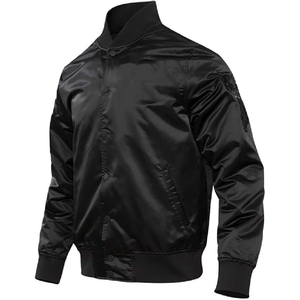 แจ็คเก็ตวาร์ซิตี้ผ้าซาตินสั่งทำพิเศษจากสหรัฐอเมริกา คุณภาพพรีเมียม โลโก้สั่งทำได้ แจ็คเก็ตบอมเบอร์ผู้ชาย เสื้อผ้ากีฬาทันสมัย รับสั่งซื้อจำนวนมาก - Product Image 4