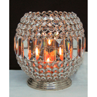 Centre de table de mariage de luxe en cristal et métal avec support floral, haute qualité et élégance