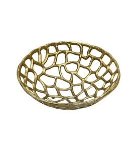 Flared Metal Bowl Open Top Decorative Serving Bowl for Dining Table Kitchen Home Decor and Gifting Use - Product Image 3