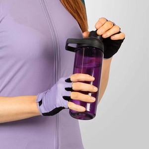 Gants de cyclisme unisexes demi-doigts de haute qualité avec fermeture auto-agrippante, antidérapants et respirants pour les sports de plein air et le cyclisme (vente en gros) - Product Image 2