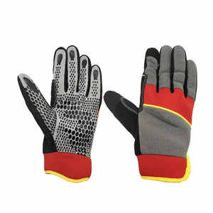 Guantes de Trabajo Mecánicos de Cuero Suave de Alta Calidad al Por Mayor, Guantes de Trabajo Mecánicos Transpirables Nuevos - Product Image 1