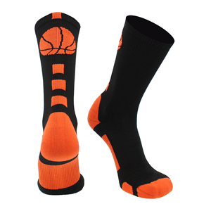 Mens Youth Sports Outdoor Cycling Basketball Spandex/<b>Polyester</b> Crew <b>Socks</b> Snagging Resistance Quick-Drying Cushioned Sole - Product Image 5