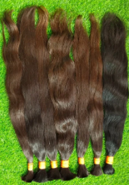 ผมแท้แบบอินเดียสีน้ำตาลอ่อน ขนาด 28 นิ้ว แบบ Body Wave  ไม่มีการต่อผม  แบบ Remy Single Drawn  ไม่มี Weft  สำหรับถักเปีย  นุ่มเป็นธรรมชาติ  ปลายผมหนา  สำหรับต่อผม - Product Image 2