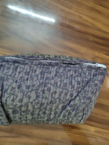 Corn husk clutch pouch Durable makeup pouch wholesale Soft portable puffer bag Lightweight cosmetic caseble Wholesale Make up - Product Image 2