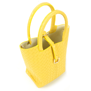 Sac Seau en Cuir de Vachette Tressé à la Main pour Femme, Léger, Durable, Classique, en Cuir PU, Vente en Gros, Haute Qualité - Product Image 4