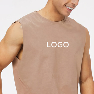 Cotton Breathable Knitted Sleeveless Casual <b>Men</b> Tank Tops Fitness <b>Singlet</b> Bodybuilding Workout Gym Shirts - Product Image 5