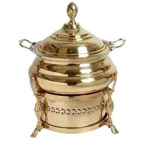 Recipiente para Calentar Comida Tipo Buffet, de Acero Inoxidable Chapado en Oro de Lujo, con Tapa, para Hoteles, Catering, Bodas y Banquetes - Product Image 5