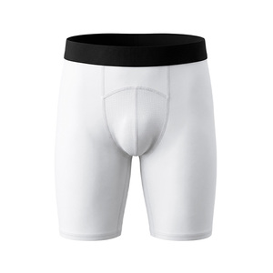 Shorts de sport compressifs pour hommes, respirants et extensibles, idéaux pour l'entraînement en plein air, le cyclisme, la course à pied, logo personnalisé - Product Image 2