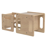 Ensemble de bureau et chaise en bois moderne pour tout-petits et enfants avec barrière, idéal pour l'école, les activités ludiques et les pauses collation (vente en gros)