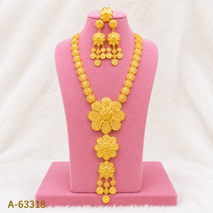 Brass Filigree Wedding Trendy Jewelry <b>Set</b> Necklace <b>Earrings</b> Ring <b>Bracelet</b> Cushion Cut Zircon Matching Wear for Women - Product Image 6