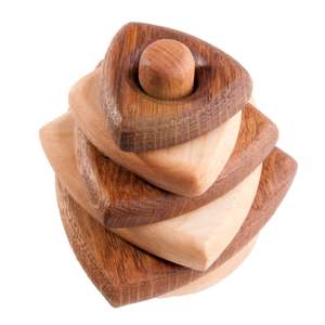 Juego de Anillos Apilables de Madera, Juguete Educativo para Bebés y Niños, Decoración - Product Image 5