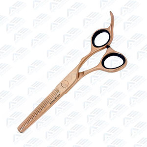 Tijeras de Entresacar Profesionales de Acero Inoxidable de 6.0 Pulgadas, Color Oro Rosa, Titanio, 32 Dientes, para Peluquería - Product Image 4