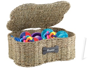 Brabtod Seagrass <b>Wicker</b> <b>Baskets</b> for Dog Toys Handmade <b>Storage</b> <b>Basket</b> Wholesale eco-friendly Made in Viet Nam - Product Image 1