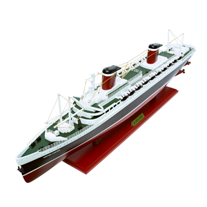 Modèle de bateau ferry de Washington en bois peint à la main, artisanat ancien et moderne (Modèle C082) pour la décoration de la maison, arts et artisanat - Product Image 5