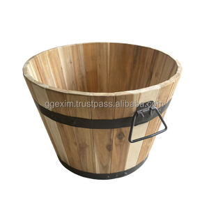Viet Wood Vietnam Modern <b>Square</b> Oil-coated Planter <b>Pot</b> for Floor Hanging Hotel Use in Home Garden Shopping Mall-Wholesale - Product Image 2