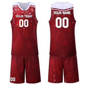 ชุดกางเกงบาสเก็ตบอลชายแบบกำหนดเอง ผ้าฝ้าย 100% พิมพ์ลายแบบระเหิด ระบายอากาศได้ดี มีเชือกผูก ชุดยูนิฟอร์มทีม - Product Image 1