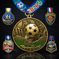 Médailles sportives personnalisées de qualité supérieure en bronze et laiton avec ruban coloré, 3D, 5K, football, basketball, jiu-jitsu, médaillon plaqué or