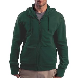 Sudadera con capucha para hombre, de invierno, con cremallera, algodón ecológico, estampado gráfico personalizado con transferencia térmica, corte regular, cierre con cordón, ropa exterior. - Product Image 3