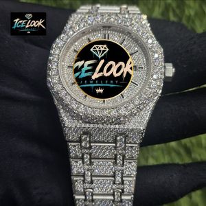 Reloj Mecánico con Aspecto de Hielo, Bisel de Cristal, Esfera con Estilo de Diamantes, Reloj de Pulsera, Joyería de Moda para Regalo de Fiesta - Product Image 2