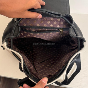 Nueva mochila de viaje de oficina de calidad superior para hombres, mochilas con cordón minimalistas informales de cuero de vaca genuino de lujo personalizado - Product Image 6