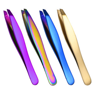 Pinzas de Acero Inoxidable para Cejas, Pinzas de Precisión para Depilación Facial, Herramientas de Belleza para Maquilladores y Esteticistas - Product Image 2