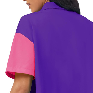 Lightweight Women Windbreaker Shorts Set With Zipper Closure Jacket <b>Ladies</b> Short Sleeve Windbreaker Shorts Set <b>For</b> Summer Wear - Product Image 6