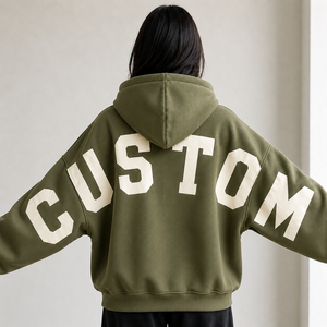 Premium Heavyweight Cotton Oversized Pullover Hoodies Custom Blank Fleece Tracksuit Unisex 500 GSM Drop Shoulder Hoodie Supplier - Product Image 4