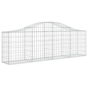Lot de 2 grands paniers gabions en acier galvanisé argenté – Catégorie de produit : Paniers métalliques - Product Image 3