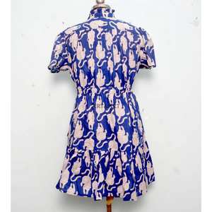 Vestido Corto con Estampado Floral para Mujer, Estilo Boho Chic, Midi de Verano, 100% Algodón, Corte en A, Informal, para la Playa, Vacaciones, Ligero, para Fiestas - Product Image 6