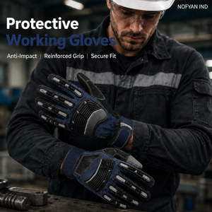 Gants de sécurité avec logo personnalisé, résistants aux chocs TPR, gants de travail pour mécaniciens, antidérapants, industriels, marque privée, gants de sécurité OEM/ODM - Product Image 1