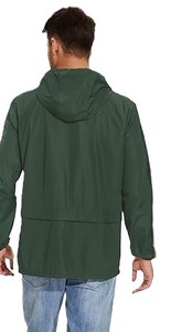 Chaqueta Impermeable y Transpirable de Invierno, Ecológica, con Capucha y Media Cremallera Frontal, Personalizable con Logotipo, Servicio OEM para Hombre - Product Image 2