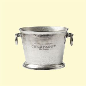 Cubo de Vino Metálico de Lujo, Enfriador de Champán de Estilo Vintage para Mesa, Suministro Decorativo para Hostelería en Restaurantes de Alta Cocina - Product Image 2